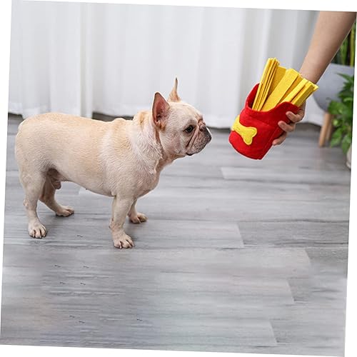 Miniatura 6 de balacoo Juego de comida interactiva en forma de felpa masticable chirriante papas fritas juguetes habilidades ocultar forraje lento para cachorros,