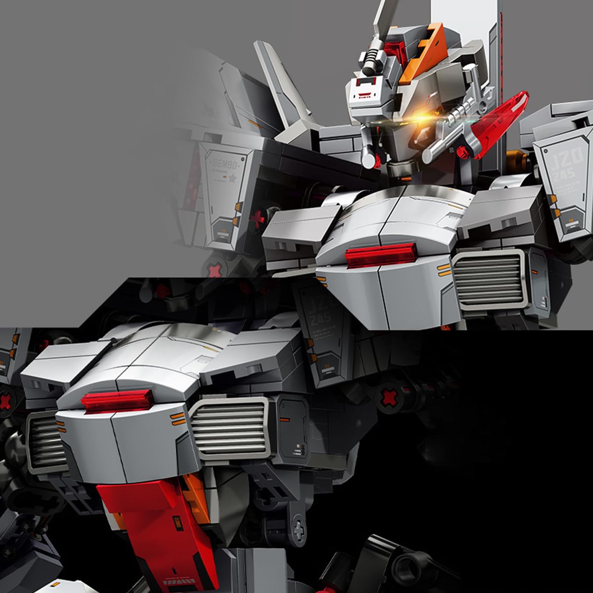 Technik Mecha Klemmbausteine Set, Actionfigur Mecha-Roboterspielzeug, 1281 Teile Mecha Bausteine MOC Konstruktionsspielzeug, Mech Bausatz Kompatible mit großen Marken