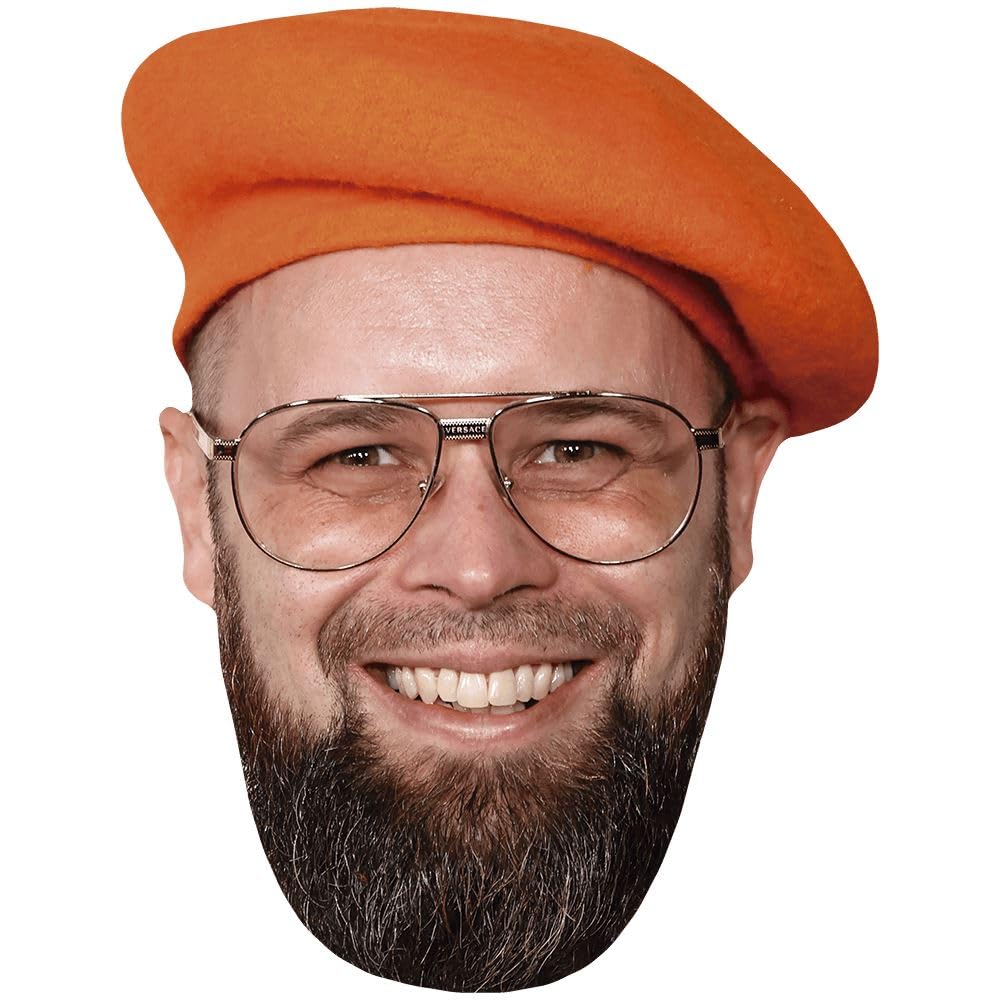 Harald Austad (Beret) Big Head. Larger than life mask.