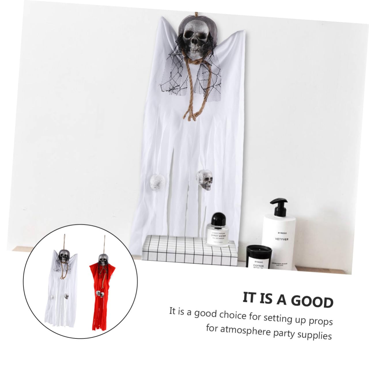 BESPORTBLE 6pezzi Decorazione da Appendere per Halloween di Fantasmi Pendenti per Porte Accessori per Feste e Decorazioni Spettrali Atmosfera da Halloween Garantita