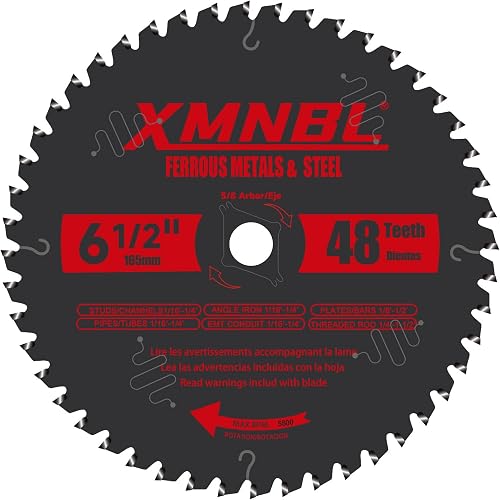 6-1/2 Inch Metal Cutting Blade,Replace for Diablo D0648CFX 6-1/2" Metal Cutting Circular Saw Blade,Compatible with 6 1/2 Inch Circular Saw,Cermet Carbide Up to 5X Longer Life 5/8 Arbor