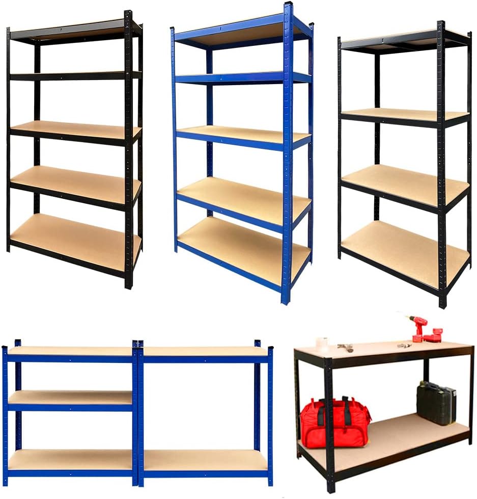 AUTOFU Garage Storage Shelves, Heavy Duty Shelving Unit
