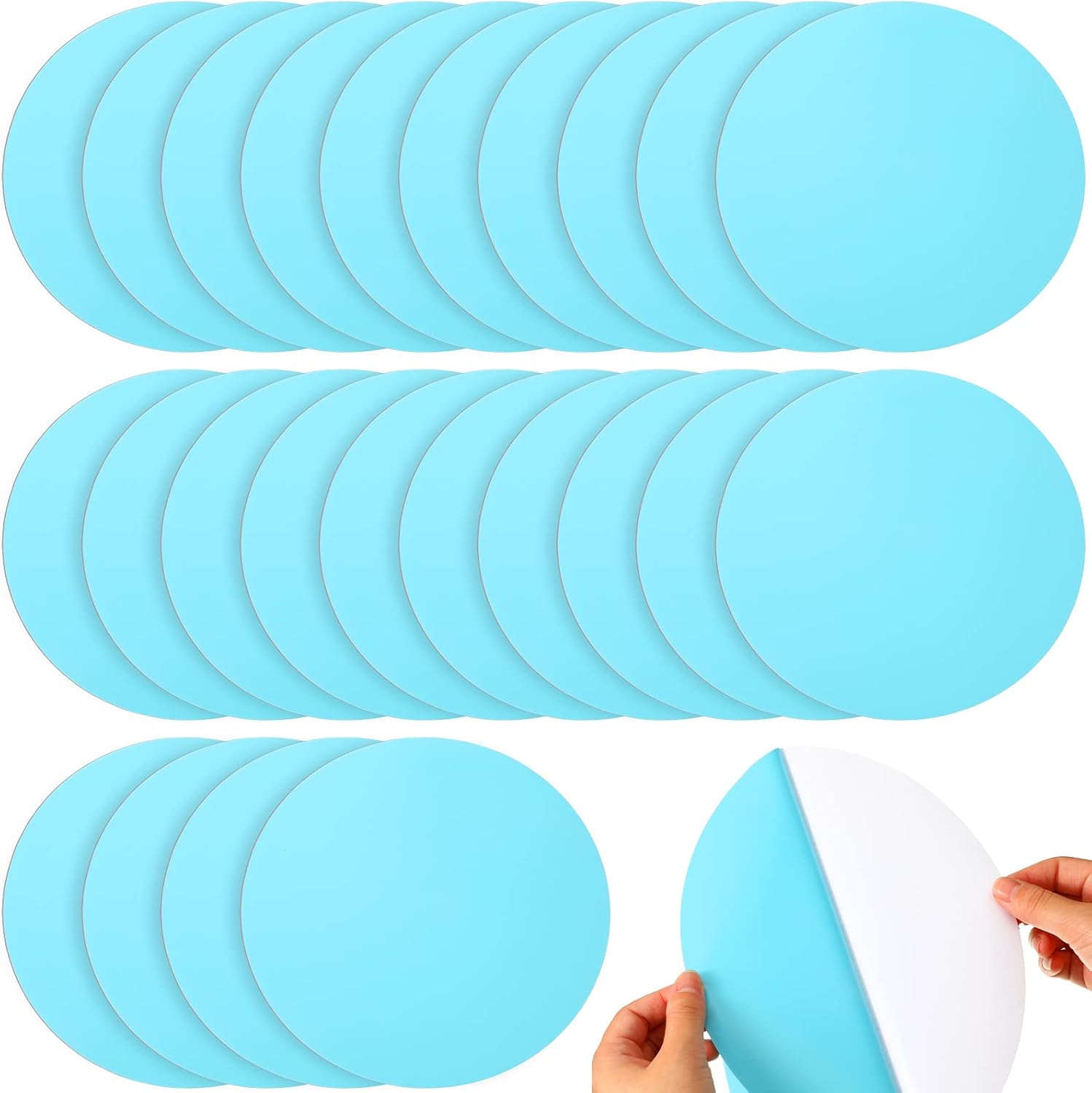 Ireer 24 Pcs Dry Erase Dots Removable Vinyl Dry Erase