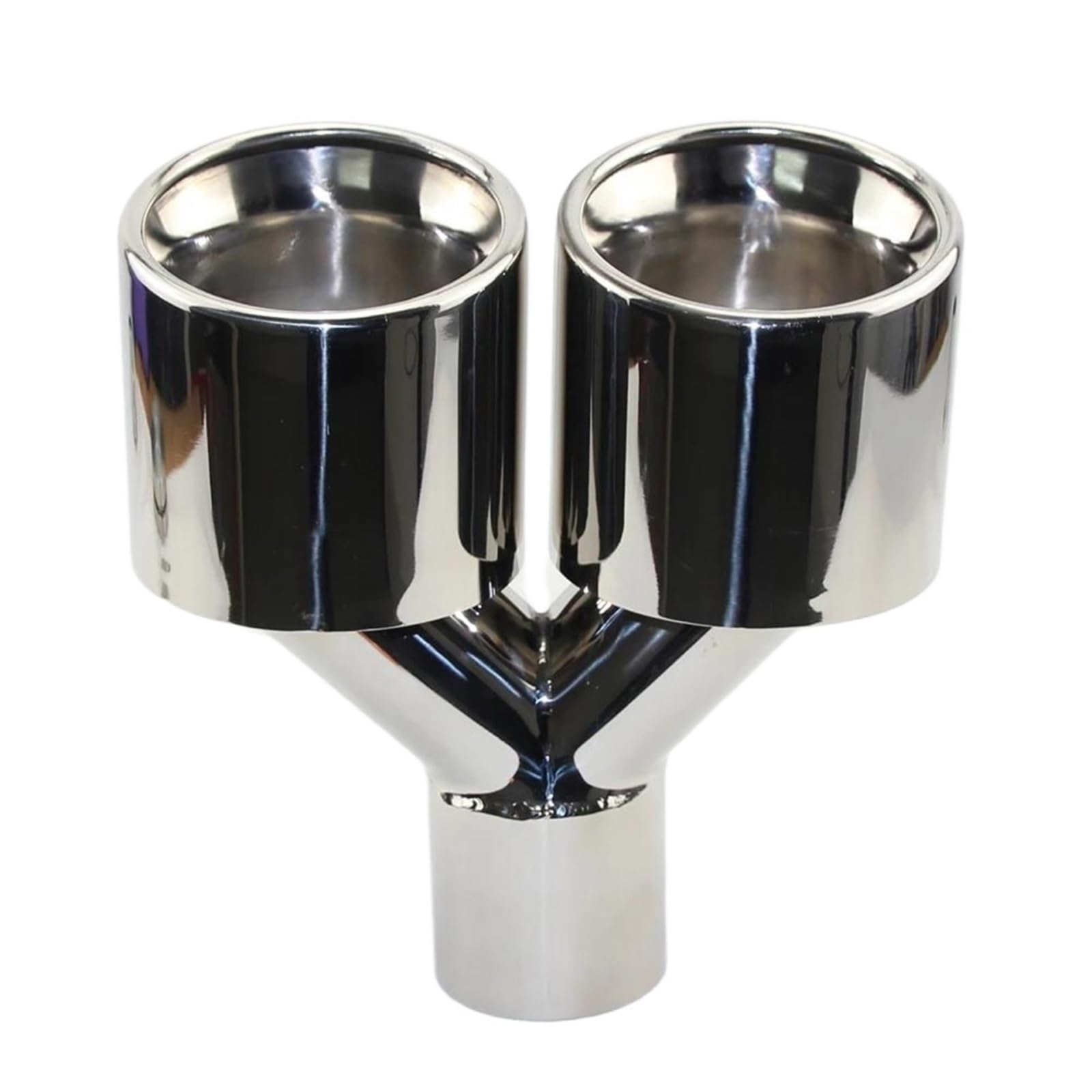 Embouts d'échappement double sortie Y roulé inox 63 76 89 101 mm - 7