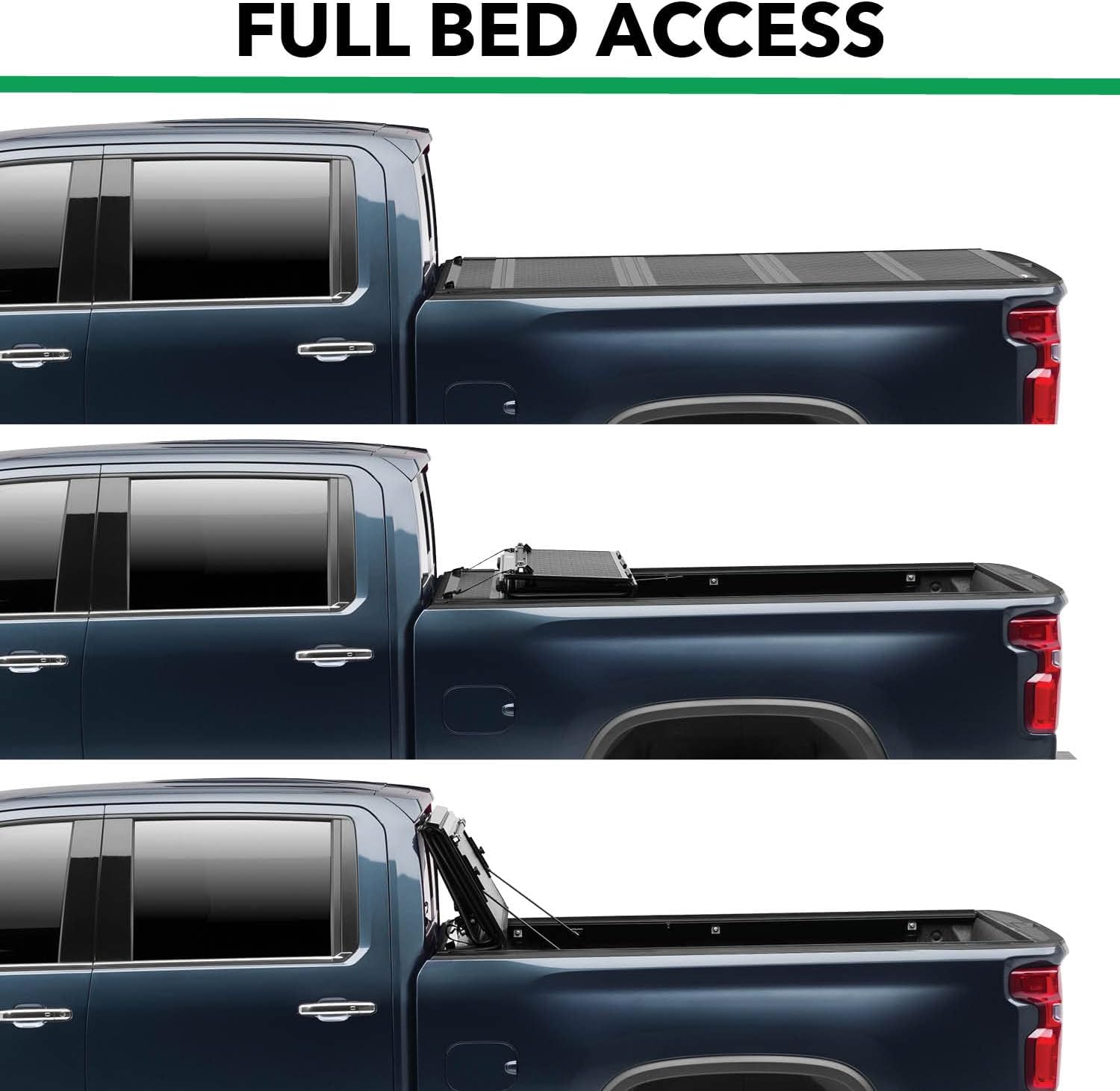 Gator FX Hard Quad-Fold Truck Bed Tonneau Cover | 8828146 | Fits 2023-2025 Chevy/GMC Colorado/Canyon 5' 2" Bed (62.7")