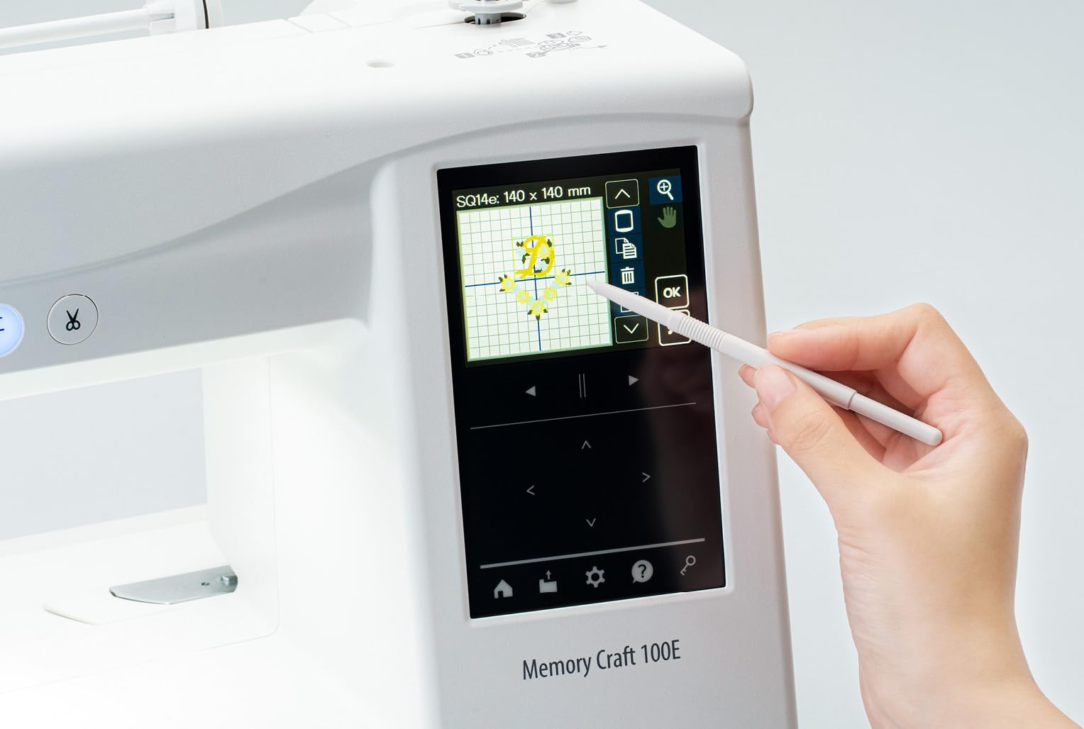Janome Memory Craft 100E solo máquina de bordar - bordado máximo 5.5" x 5.5"