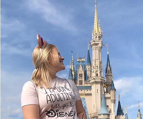 Miniatura 3 de Linda y divertida camiseta de manga corta para mujer, con estampado de letras, para viajes familiares, camisetas de vacaciones