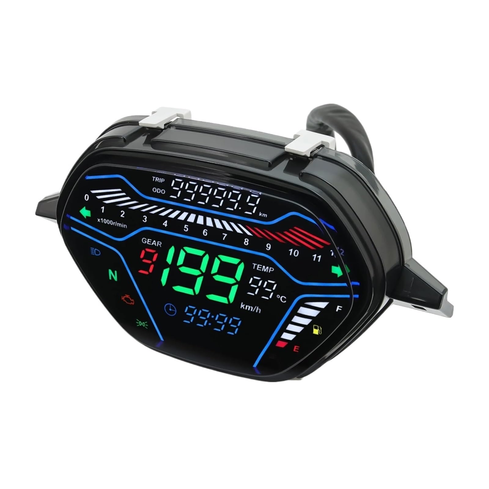 Tableau de bord moto numérique LED complet pour EX5 et CD110 - 8