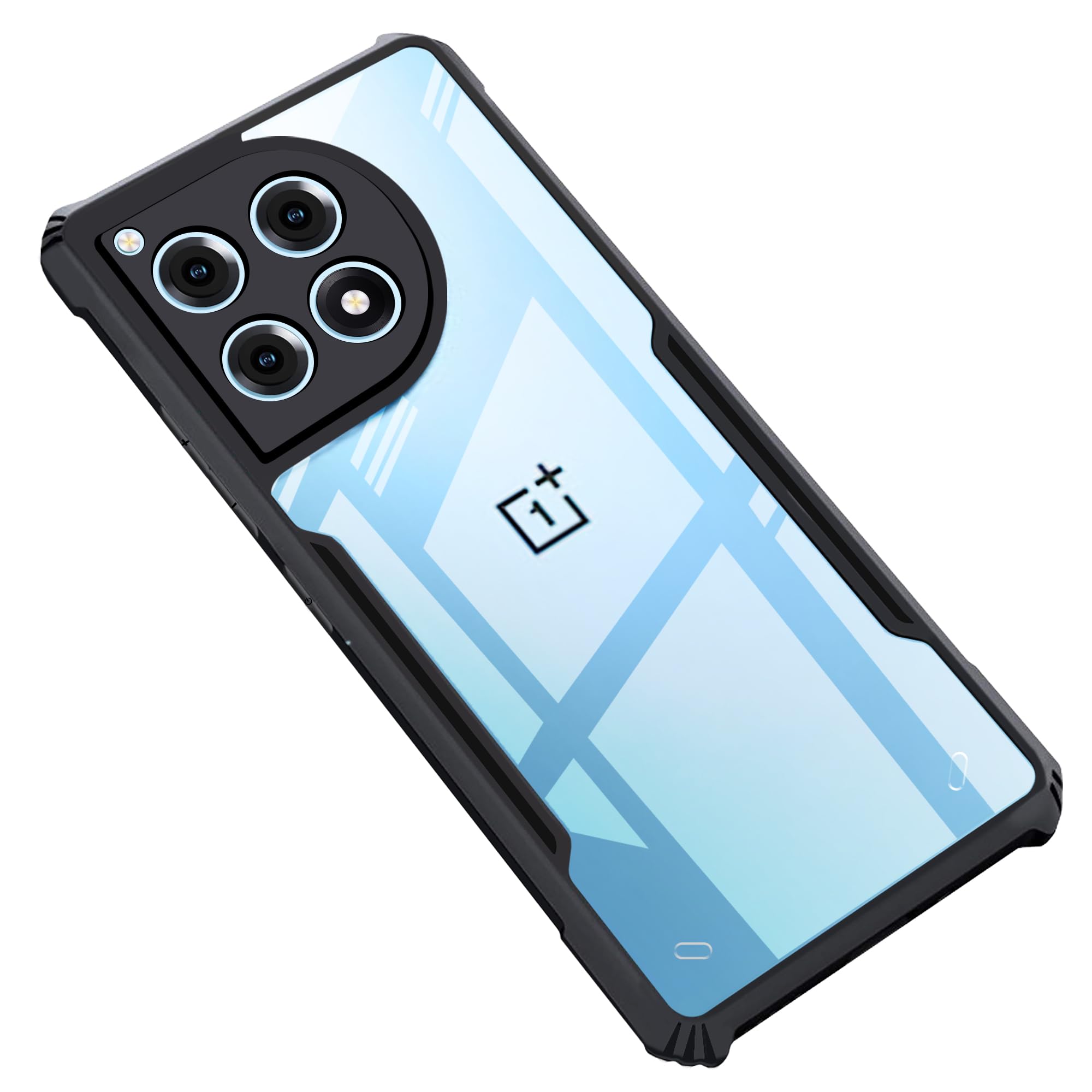 CEDO OnePlus 12R (5G) Back Case Cover | Camera Protection Shockproof Bumper-Edge | Acrylic Crystal Clear 360 Degree Protection TPU+PC | Transparent Eagle Back Case Cover (Black) (B0CTZJ534W) Amazon Price History, Amazon Price Tracker