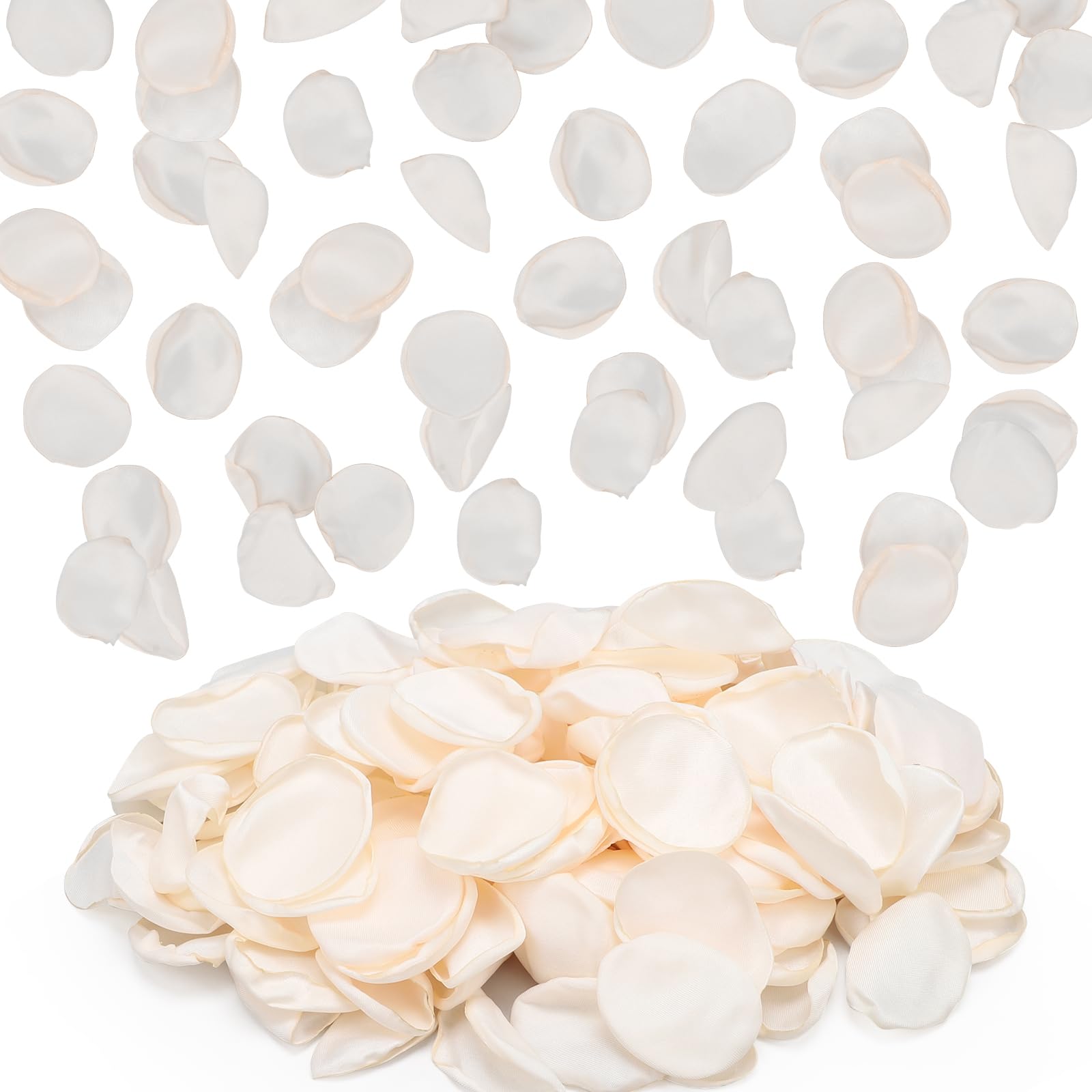 SUREAM Flower Petals for Wedding, 300 Pcs Fake Rose Pedals for Wedding Centerpiece Table Decorations, Flower Girl Basket, Romantic Night, Aisle