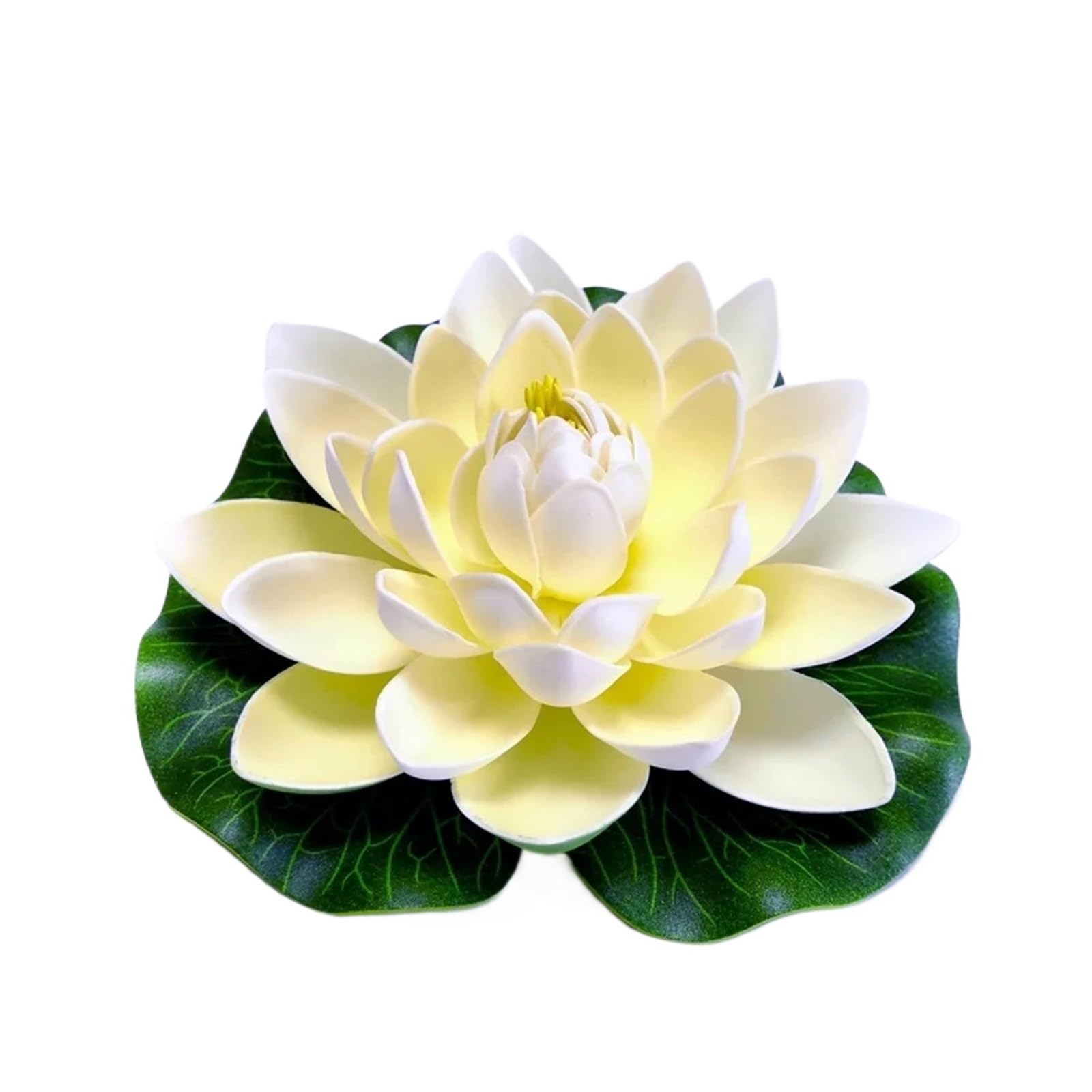 LHSJYG Water Lily Plants For Ponds Small 1pcs-7.09inch Vibrant Foam For Lotus - Realistic Floating Water Lilies For Ponds, Fountains & Garden Decor(WHITE)