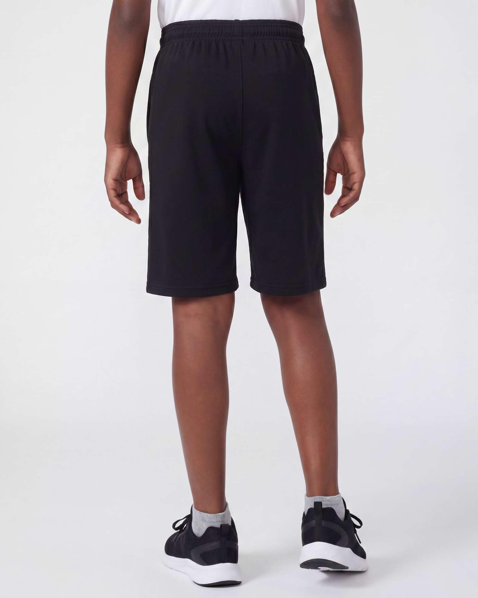 Real Essentials 5-Pack Youth Dry-Fit Active Athletic Basketball Gym Shorts with Pockets Boys & Girls