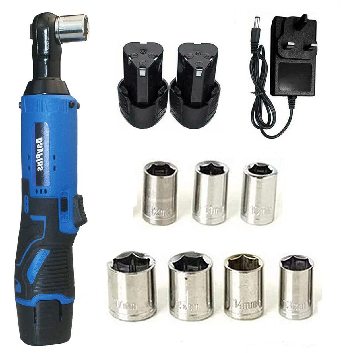 Juego de llaves de carraca inalámbricas, batería de litio de 3/8 pulgadas, 12 V, con luz LED de trabajo multifunción, herramienta de bricolaje para instalación de travesaños en bodas, llave de