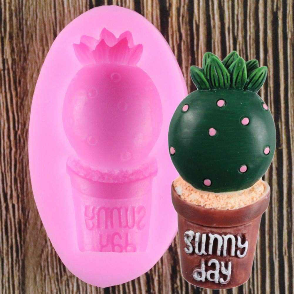 Stampi In Silicone 3D Piante Grasse: Set Da 1 Stampo Per Torte, Cioccolato E Fai Da Te - Forme Cactus E Foglie Per Decorazioni Creative