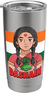 Dashain October India Worship Goddess Durga Stainless Steel Insulated Tumbler