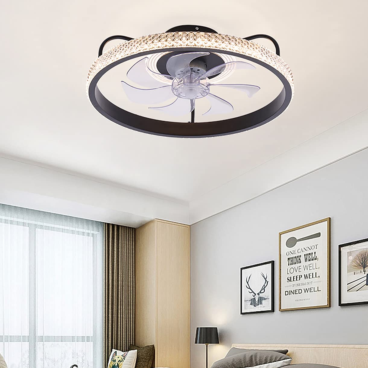 Ventilateurs de plafond avec lumières éliminant la chaleur sans bruit