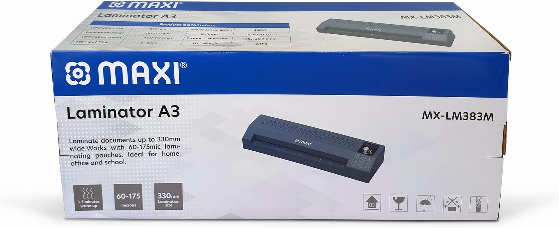 Maxi A3 Laminator With Metal Body - Grey