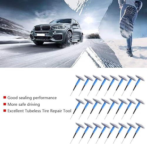 Miniatura 3 de 24 parches radiales de pinchazos de neumáticos, herramienta de reparación de neumáticos para automóvil, motocicleta, reparación universal