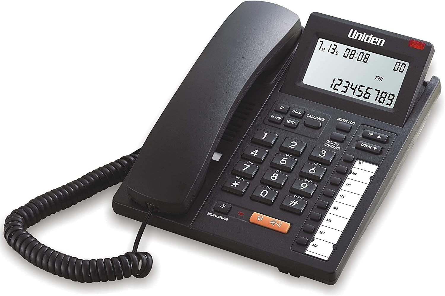 Uniden Japan AS-7411 caller id speakerphone With Big LCD