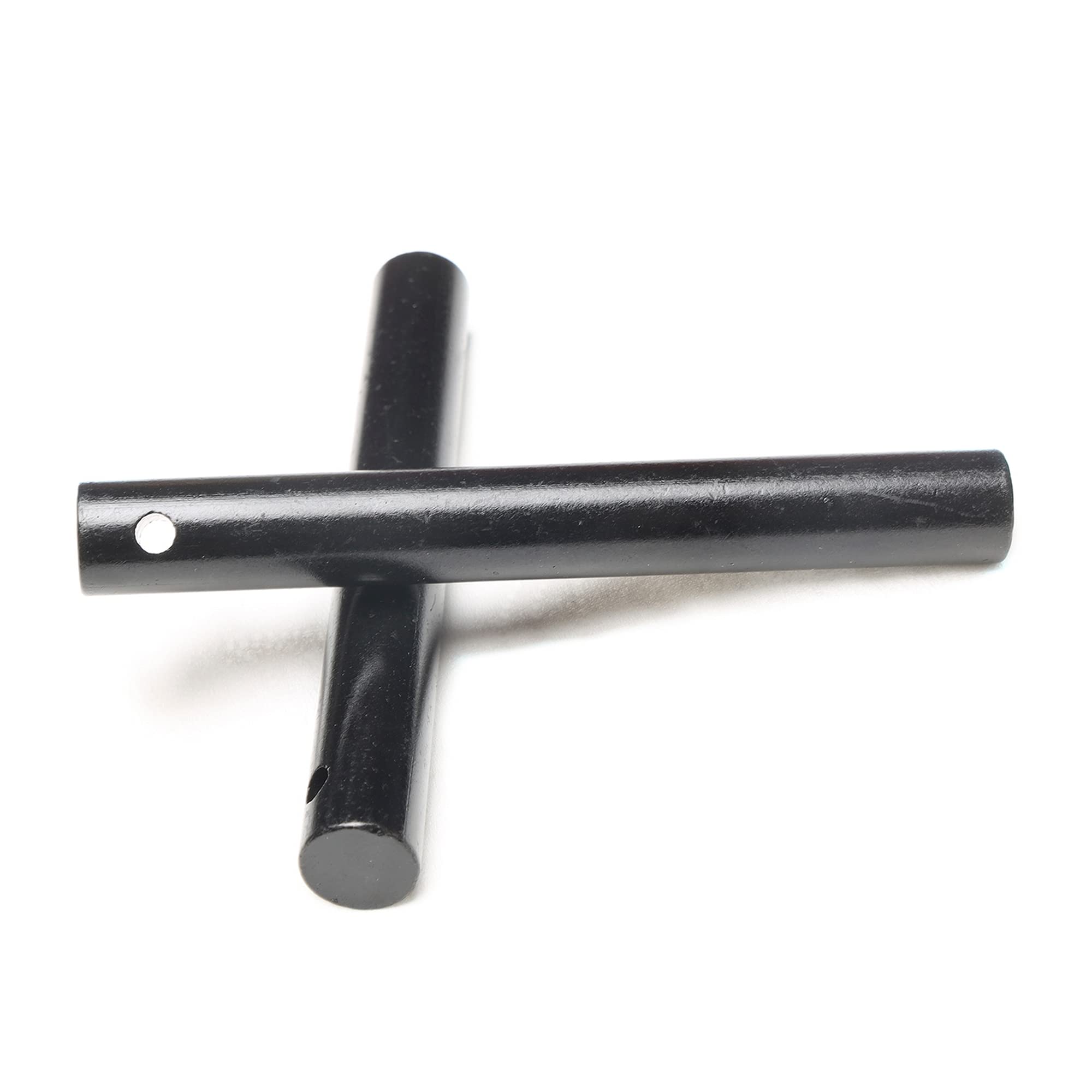 FERROFIRE1/2" X 4'' Drilled Ferro Rods Flint Steel Ferrocerium Rod with Lanyard Hole for Paracord (Pack of 2)