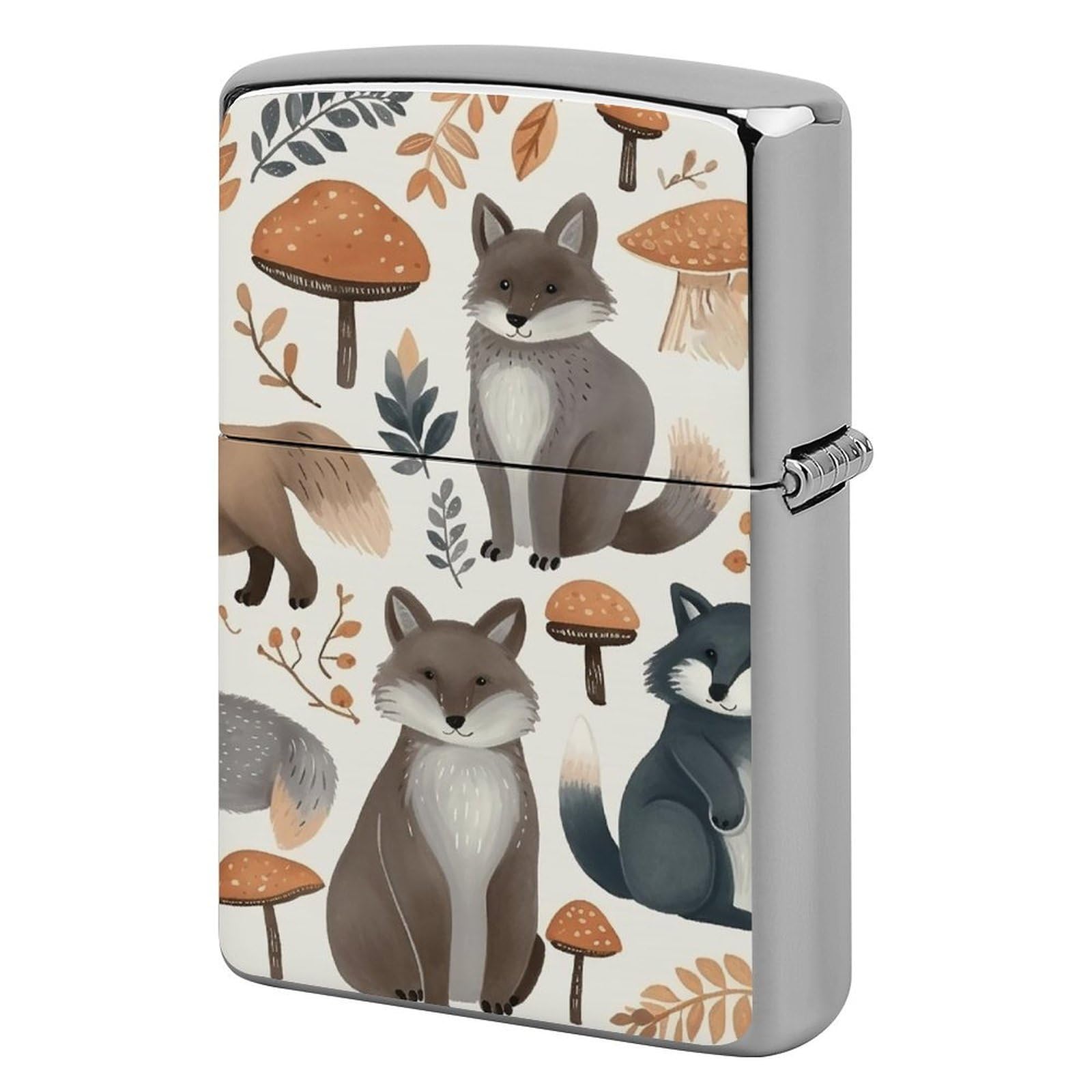 Raccoon Animals Lighter Cover for Men, Personalized Lighter Case for Birthday Gift, Flip-Top Lighters Protective Cover, Portable Lighters Shell for Outdoor, Travel