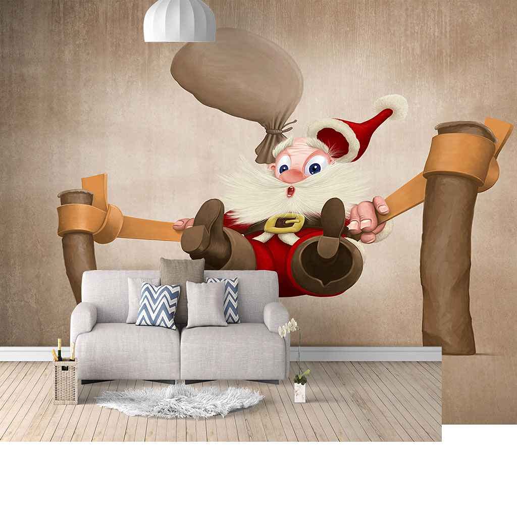 Papier peint personnalisé 3D Noël grand format toile adhésive 200x140