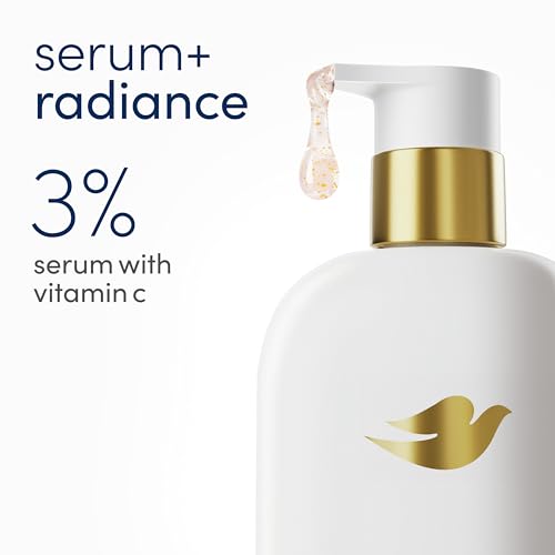 Image of Dove Serum Body Wash Glow Recharge with Vitamin C, 18.5 oz | Brightening serum body wash with 3% serum, exfoliating minerals and vitamin C for dull, uneven skin