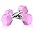 Portzon Weights Dumbbells Pink Colors Compatible with Set of 2 Neoprene/Rubber Dumbbells,1-15 LB, Anti-Slip, Anti-roll, Hex Shape