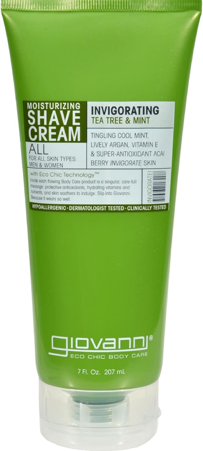 Giovanni Moisturizing Shave Cream All Skin Types Men and