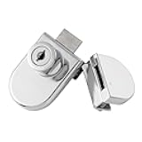 Angoily Pcs Door Lock for Cabinet Glass Showcase Security Lock Sturdy Easy to Install Furniture Accessory