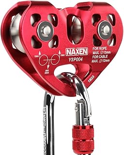 Zip Line Pulley Tandem Speed Dual Trolley with 25kN Carabiner