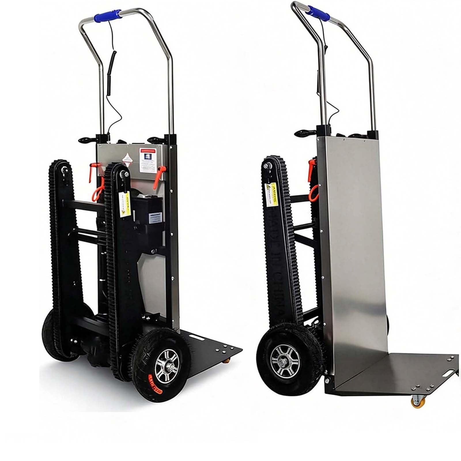 Carrello Montascale Elettrico, con Maniglia Telescopica Scale e Discese, con Batteria Rimovibile, Motori Brushless, per Sacchi e Oggetti Pesanti su e Giù Scale,005