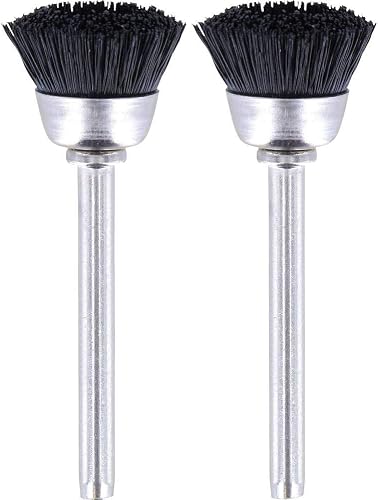 Dremel 404 Bristle Brush with 13 mm Cup 2-Pieces, 3.2 mm Tail Diameter