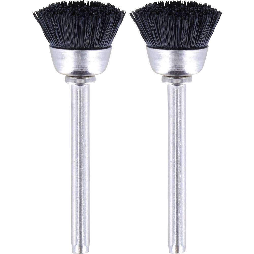 Dremel 404 Topfbürste - Zubehörsatz für Multifunktionswerkzeug mit 2 Topfbürsten Ø 13mm zum Reinigen und Polieren von Schmuck, Besteck und andere Materialien aus Messing, Metall, Edelstahl u.v.m