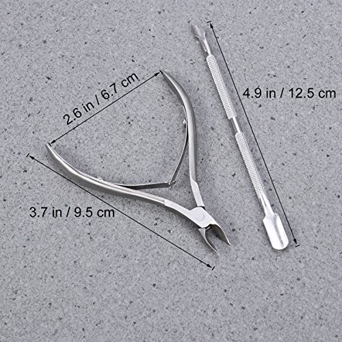 Beaupretty – Alicate de cutículas de aço inoxidável para unhas e unhas