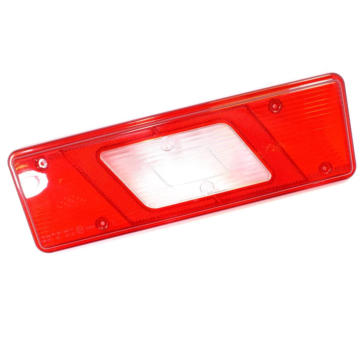 2 lenti di ricambio per fanale posteriore destro sinistro compatibile con Ford Transit MK8 Tipper 2014+ con marchio di controllo E 1831256 1831334