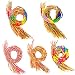 Mayam 100 Pieces Handmade Braided Bracelets Friendship Thread Bracelets Assorted Colors for Wrist Anklet (Random Color)