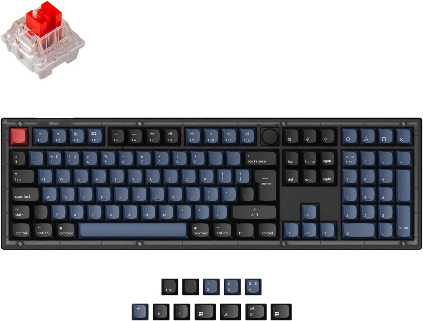 Keychron Q1 ISO-UK-Layout RGB Wired Custom Knob Version Mechanical ...