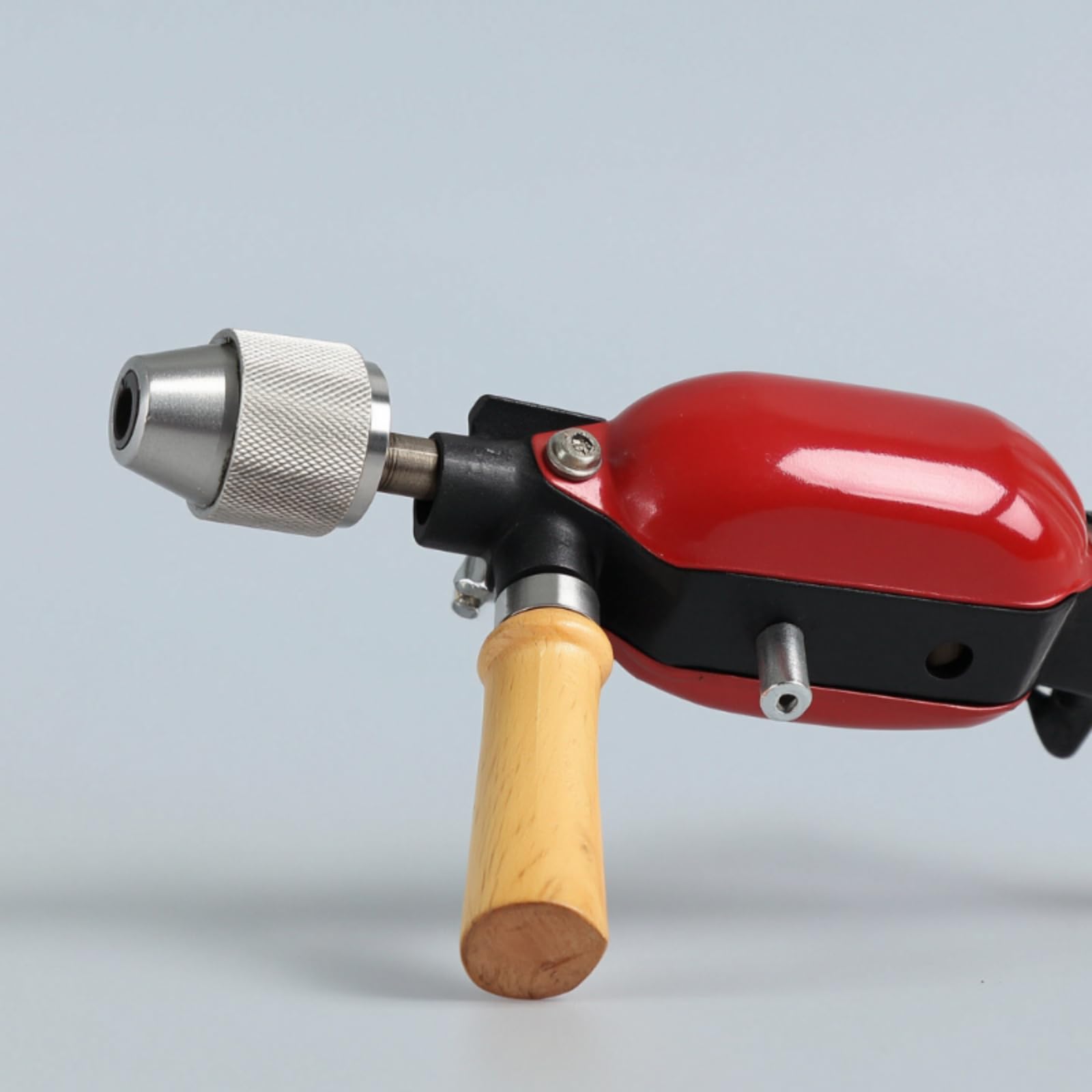 TISHITA Taladro Manual de Precisión con Doble Piñón Taladro de Pecho con Empuñaduras Cómodas Berbiquí de Herramienta Manual Versátil Adecuado para Artesanos