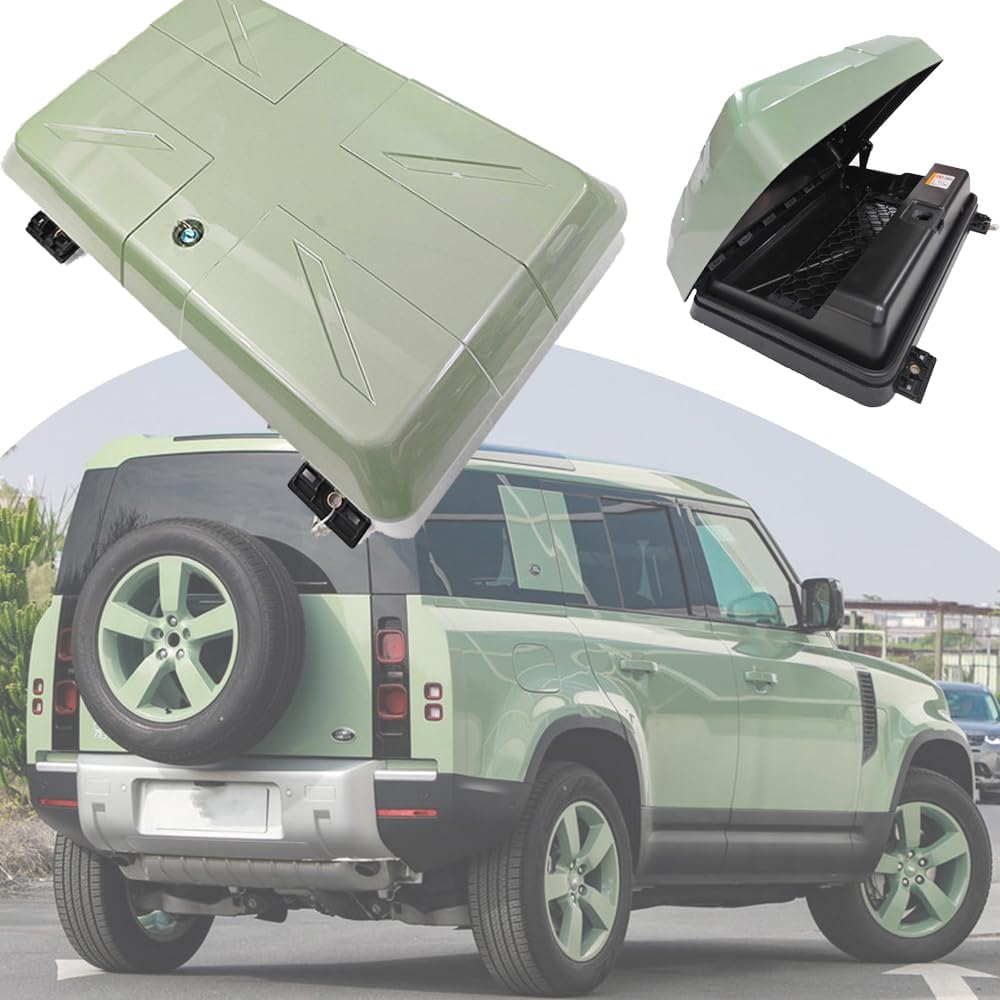 Grasmere Green Fit Defender 90 110 130 Exterior Side Mounted Gear Box Carrier 2020 2021 2022 2023 2024