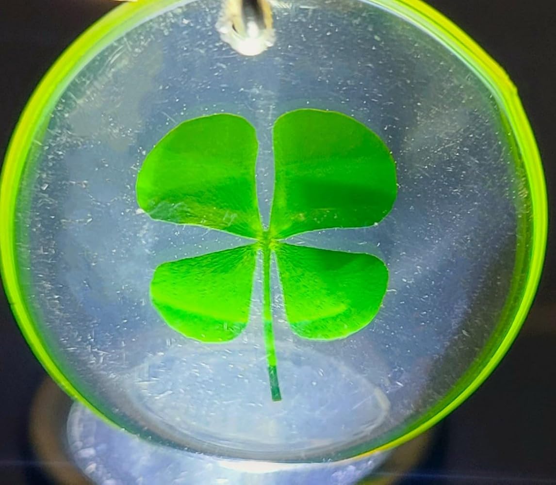 #114　ミントグリーン＊ハリネズミ＊クローバー＊シャカシャカキーホルダー 114 ミントグリーン＊ハリネズミ＊クローバー＊シャカシャカ