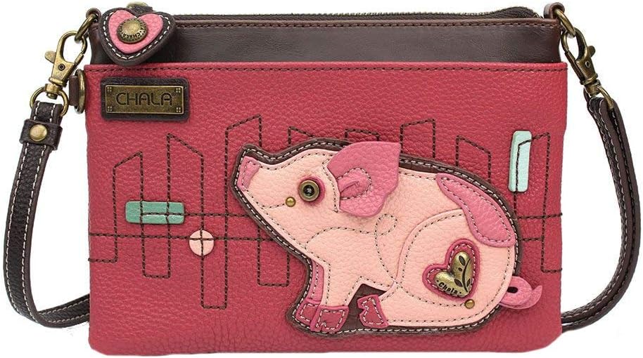 Chala Pig Mini Crossbody Handbag, Pig Lovers Pig Accessories
