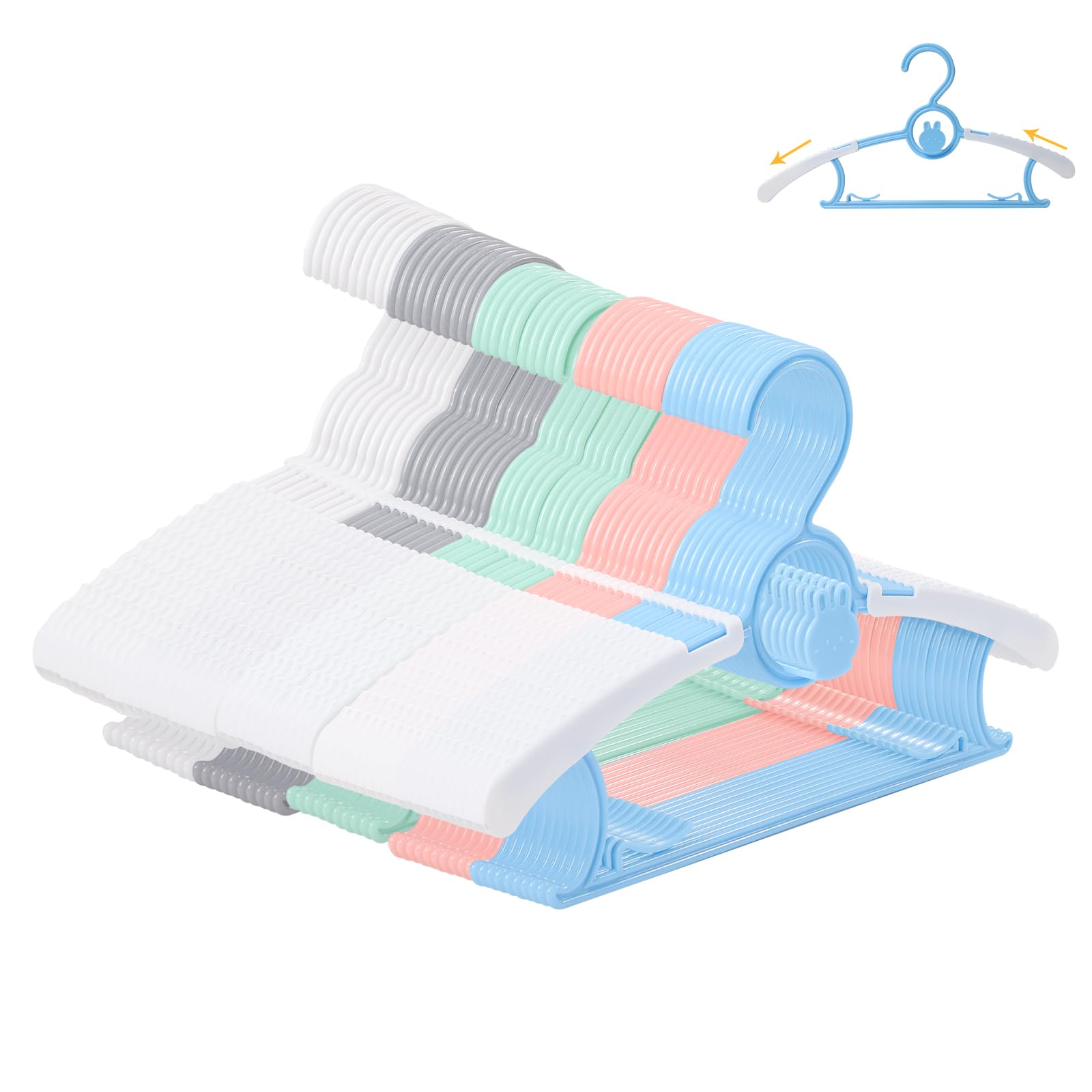 YeJieYJ 50-Pack Baby Hangers