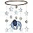 Sorrel + Fern Scandinavian Elephant Baby Crib Mobile - Grey, Portable, Hanging Mobile for Newborns, Parents, Gift-givers