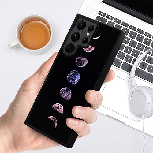 Miniatura 5 de CARLOCA Funda compatible con Samsung Galaxy S22 Ultra, funda de cambio de luna llena para Galaxy S22 Ultra para niños y hombres, funda de TPU suave