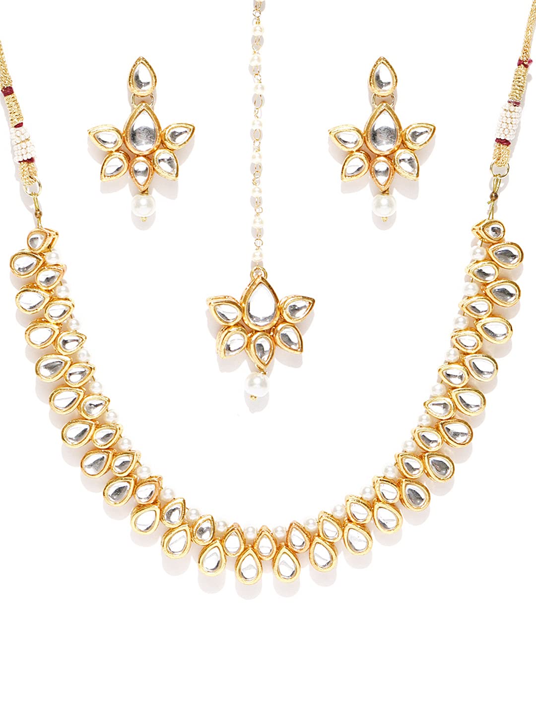 karatcart Kundan Jewellery Set for Women-picture-40