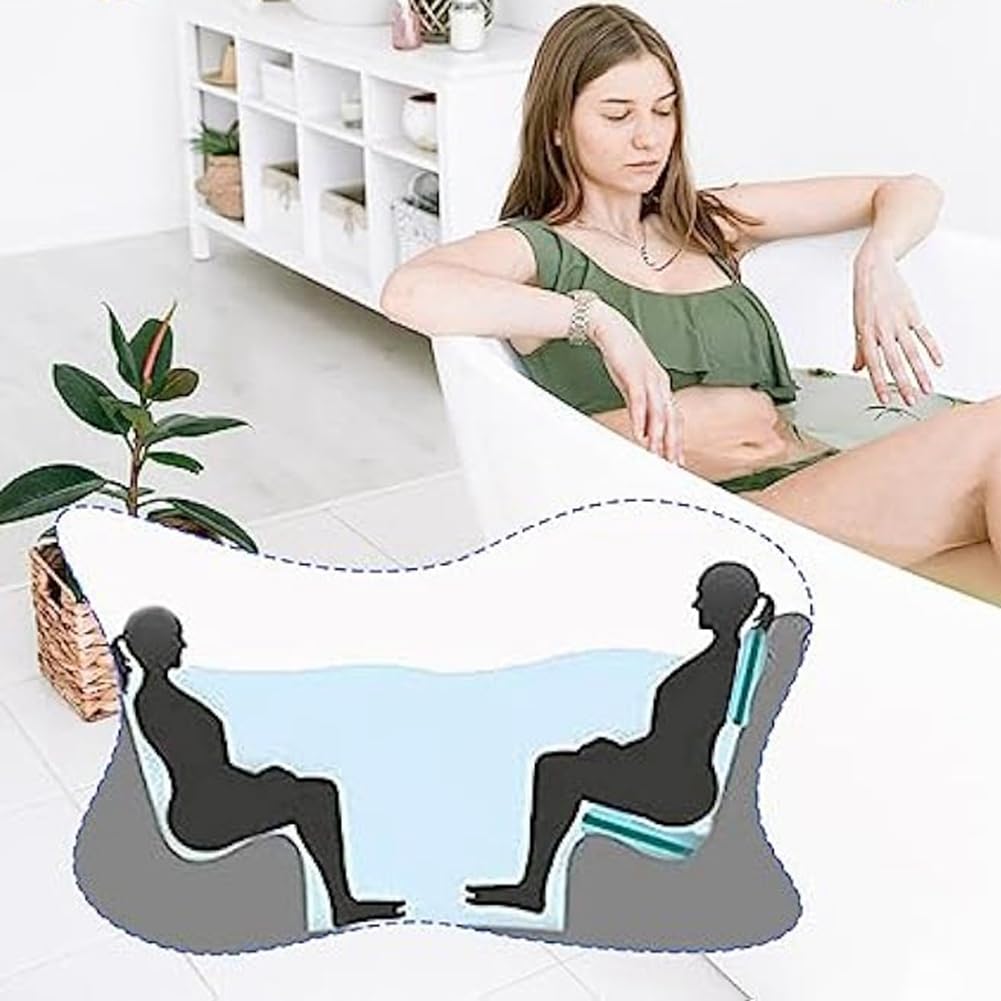 4 Piezas de Refuerzo para Spa y, Cojín Inflable para Asiento de Bañera de Piscina, Almohadilla Trasera Impermeable para Spa, Estera de Masaje con Cojín de Spa Suave