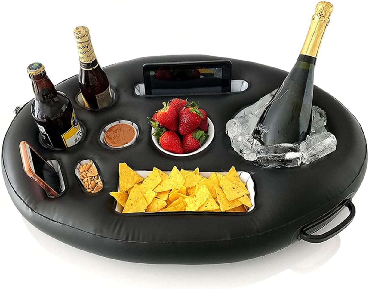 Pool Accessories for Adults, Drink Floaties - Floating Drink Holder - Floating Pool Tray, Hot Tub Accessories for Adults, Pool Drink Floats