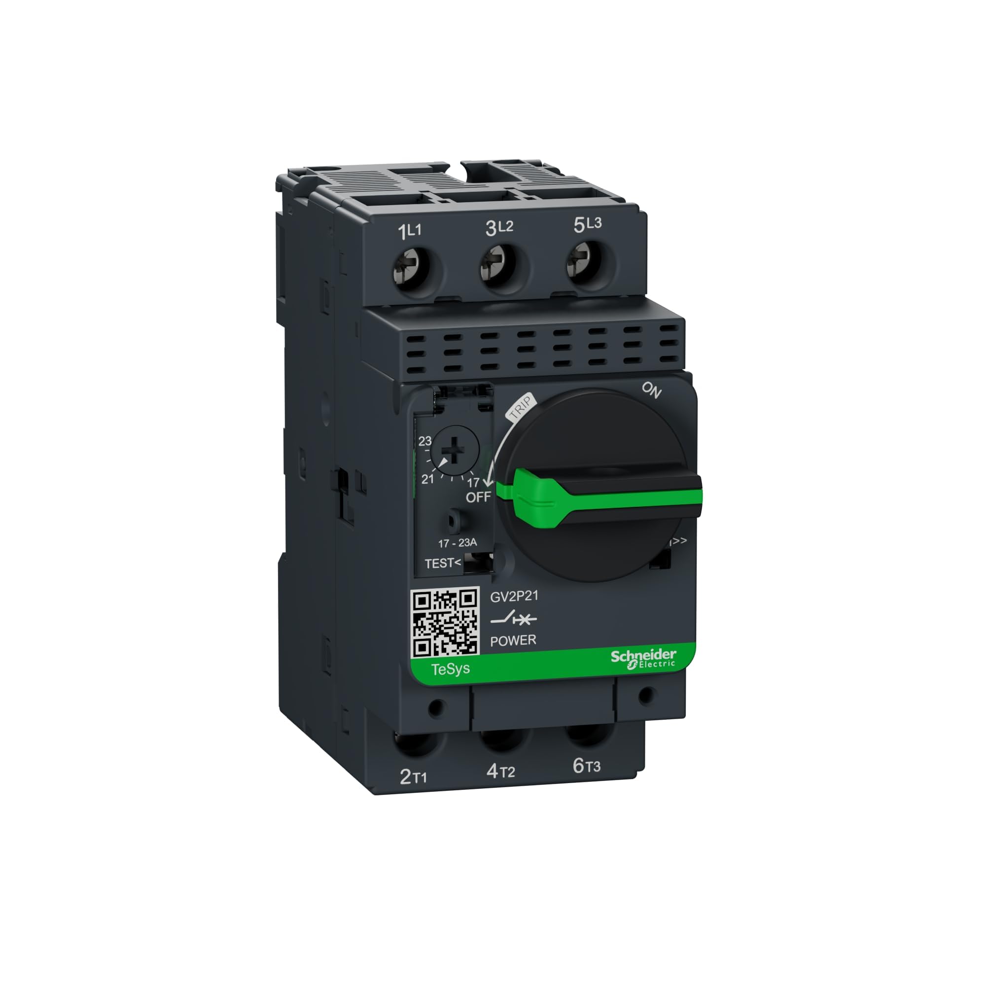 Schneider Electric GV2P21 Tesys Gv2, Disyuntor Magnetotérmico, 17…23 A, Conexión Por Tornillo