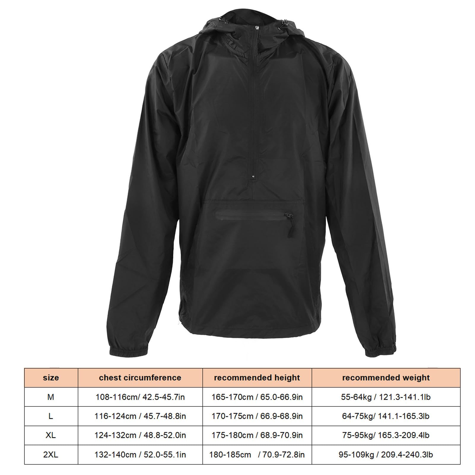 soobu Cortavientos de Ciclismo Ligero, Cortavientos de Ciclismo Impermeable y Transpirable para Senderismo